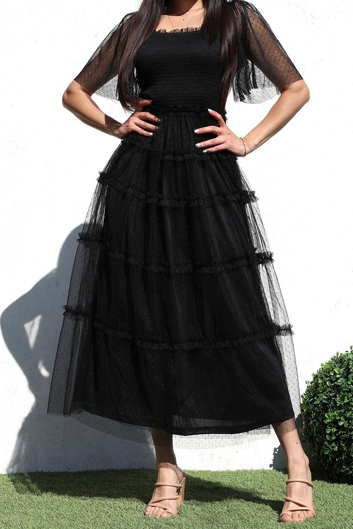 Black Tull dress