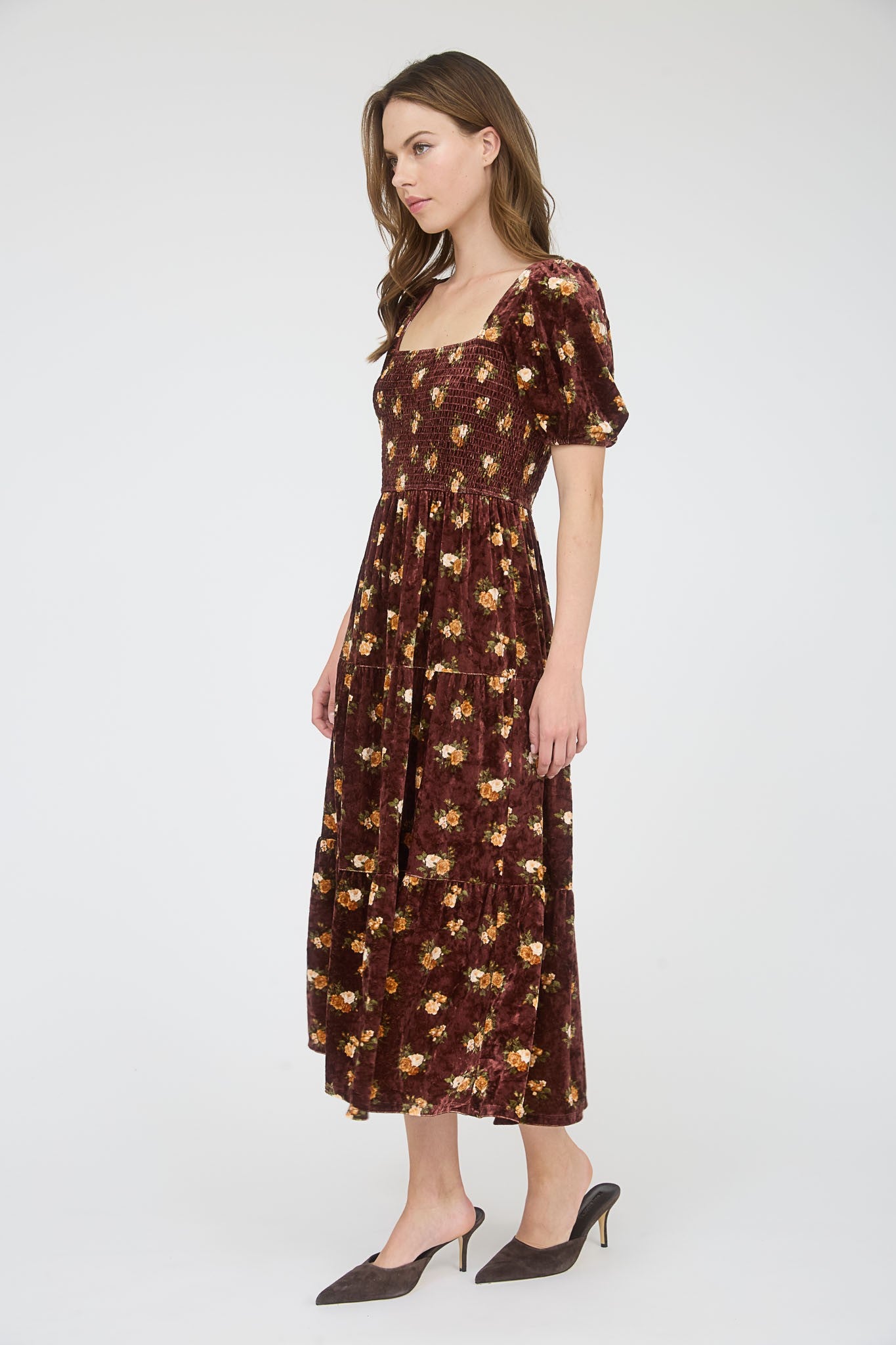 Burgundy floral