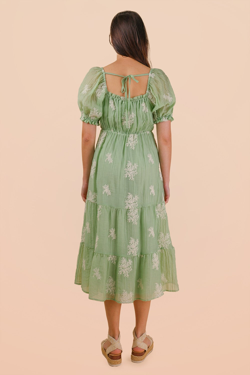 Mia sage Dress