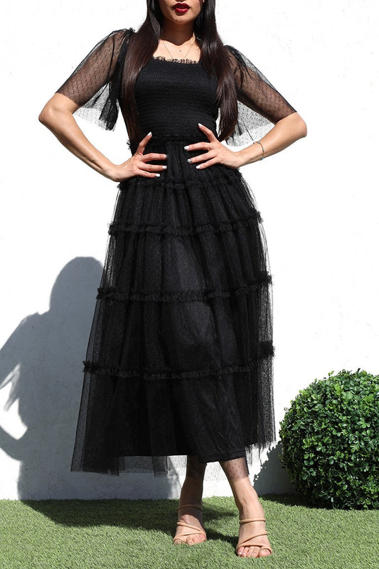 Black Tull dress